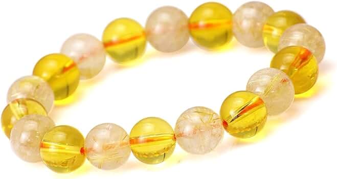 Amazon.co.jp: [京珠堂] ルチルクォーツ×ゴールドシトリン 10mm